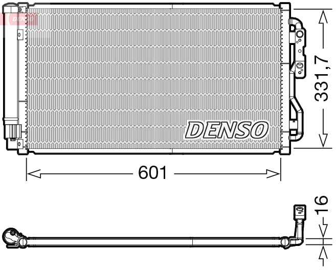 Condenser, air conditioning  Art. DCN05033