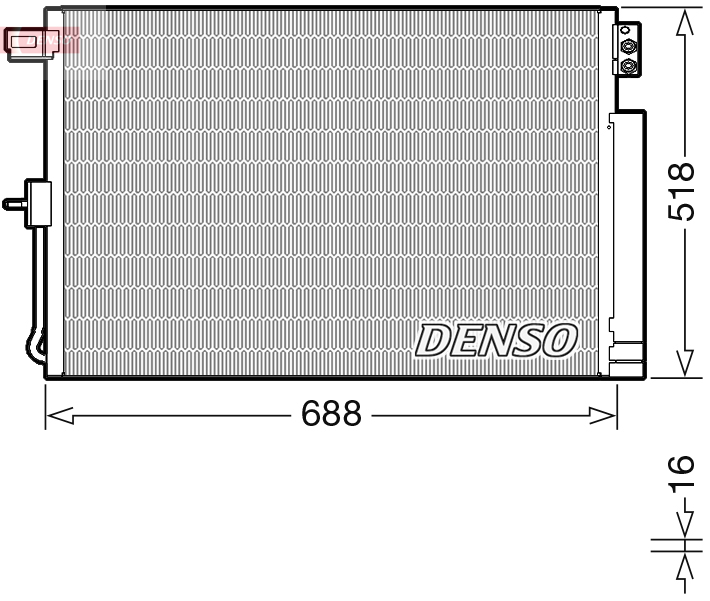 Condenser, air conditioning  Art. DCN06019