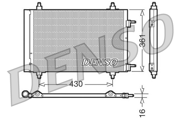 Condenser, air conditioning  Art. DCN07019