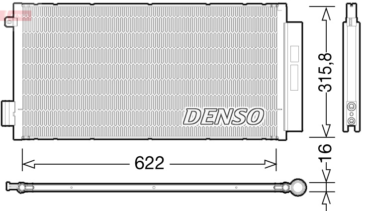 Condenser, air conditioning  Art. DCN09044