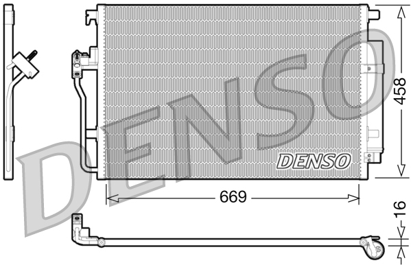 Condenser, air conditioning  Art. DCN17056