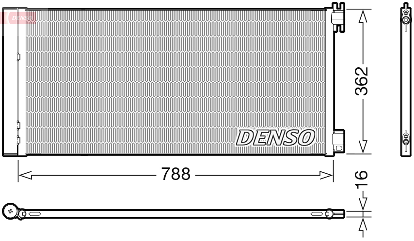 Condenser, air conditioning  Art. DCN23042