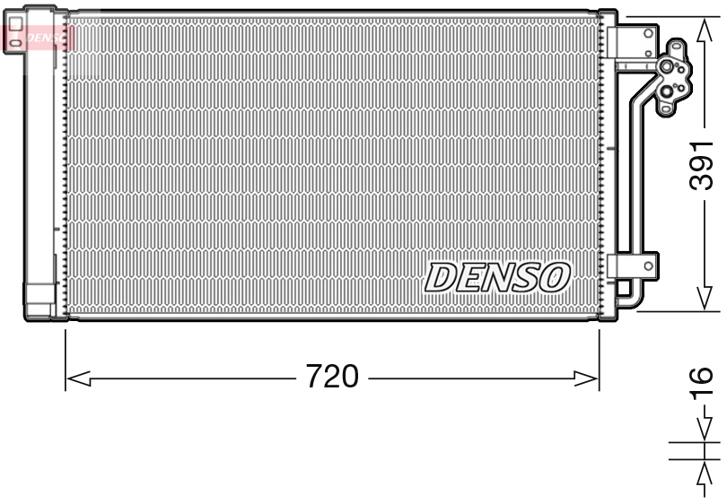 Condenser, air conditioning  Art. DCN32020