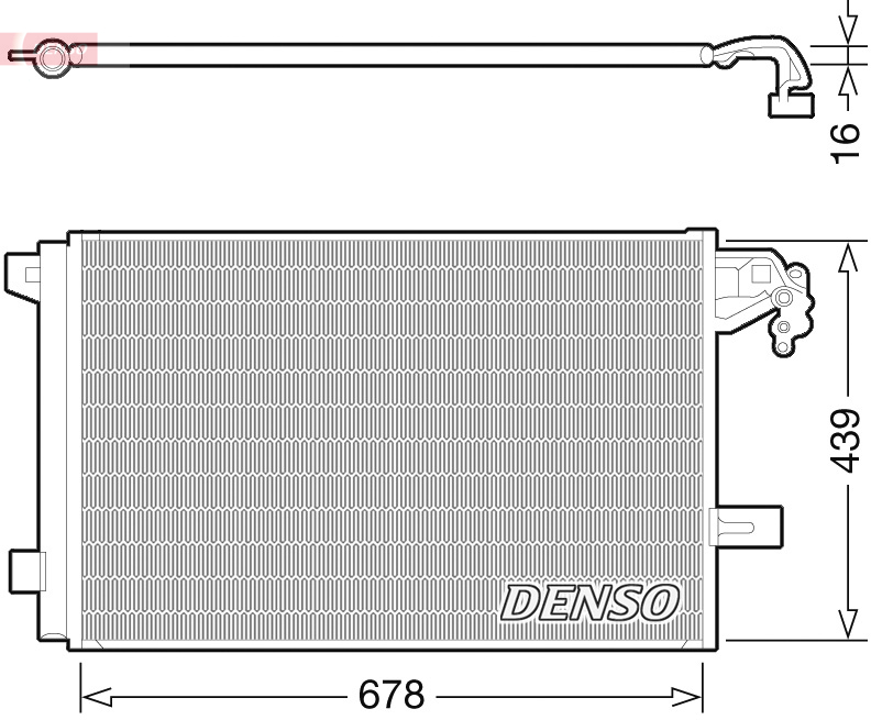 Condenser, air conditioning  Art. DCN32063