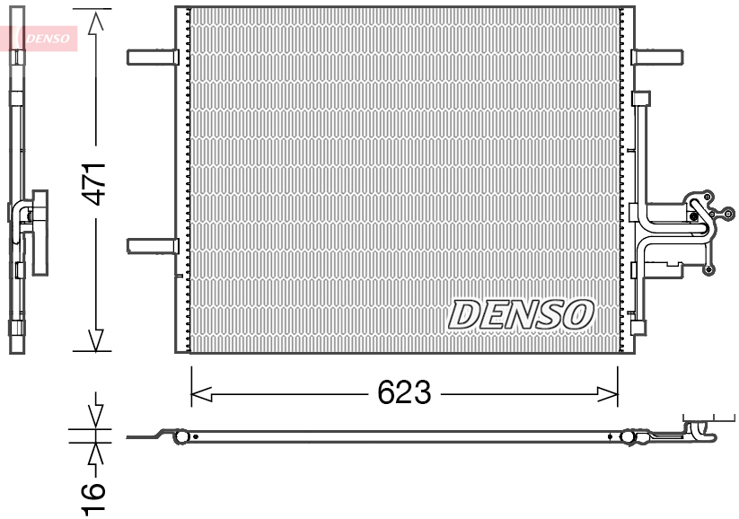 Condenser, air conditioning  Art. DCN33010