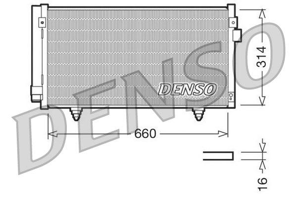 Condenser, air conditioning  Art. DCN36003