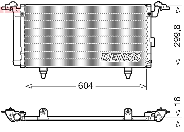 Condenser, air conditioning  Art. DCN36005