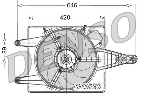 Fan, engine cooling  Art. DER01010