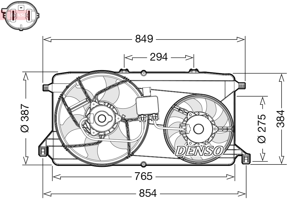 Fan, engine cooling  Art. DER10009