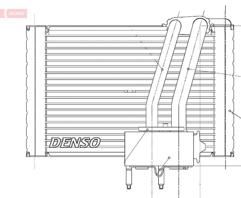 Evaporator, air conditioning (-)  Art. DEV07005