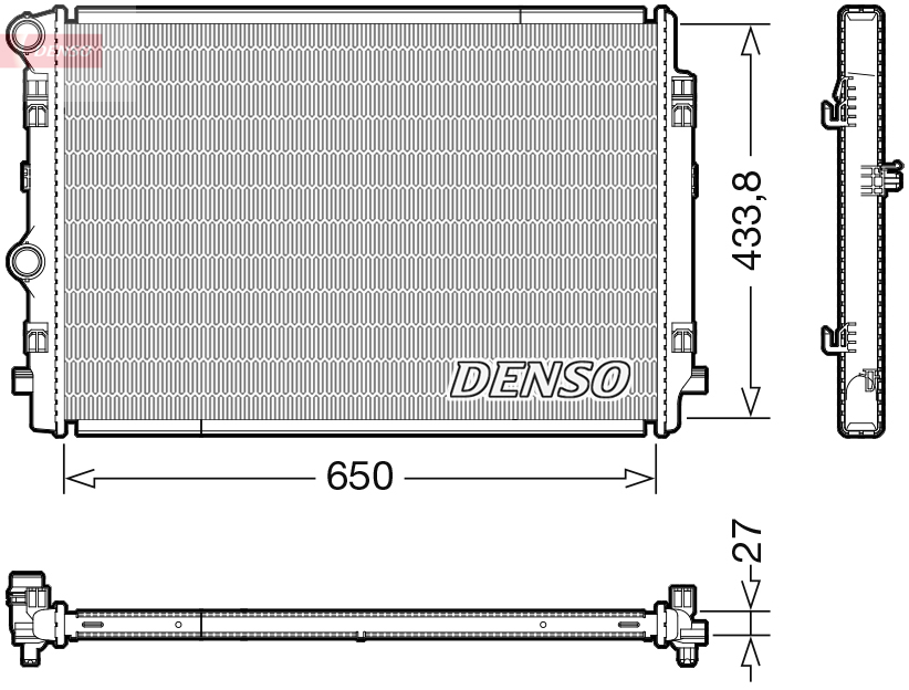 Radiator, engine cooling (24)  Art. DRM02044