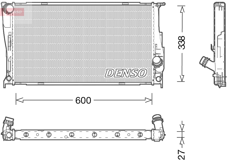 Radiator, engine cooling  Art. DRM05003