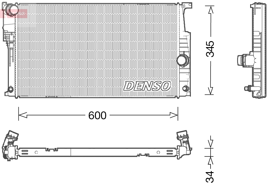 Radiator, engine cooling (Automatic transmission)  Art. DRM05004