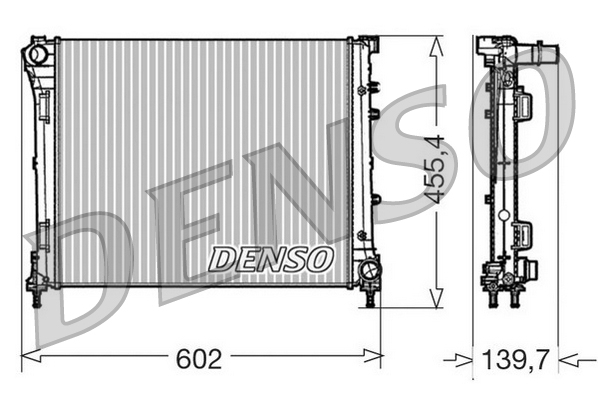 Radiator, engine cooling  Art. DRM09162