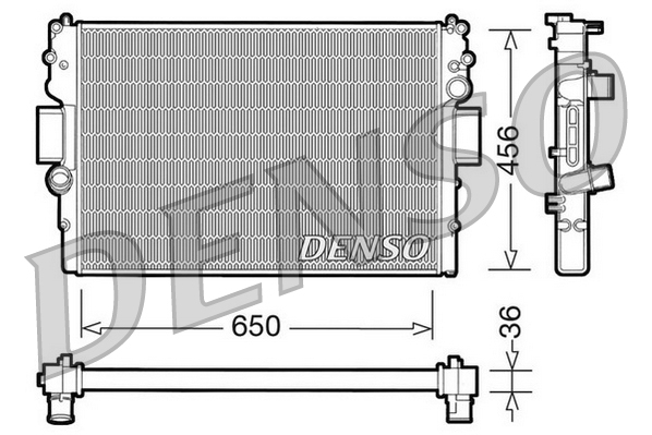 Radiator, engine cooling  Art. DRM12007