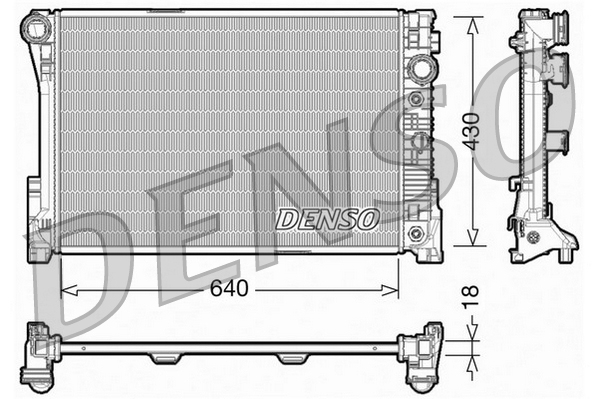 Radiator, engine cooling  Art. DRM17005