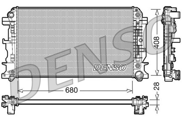 Radiator, engine cooling  Art. DRM17044