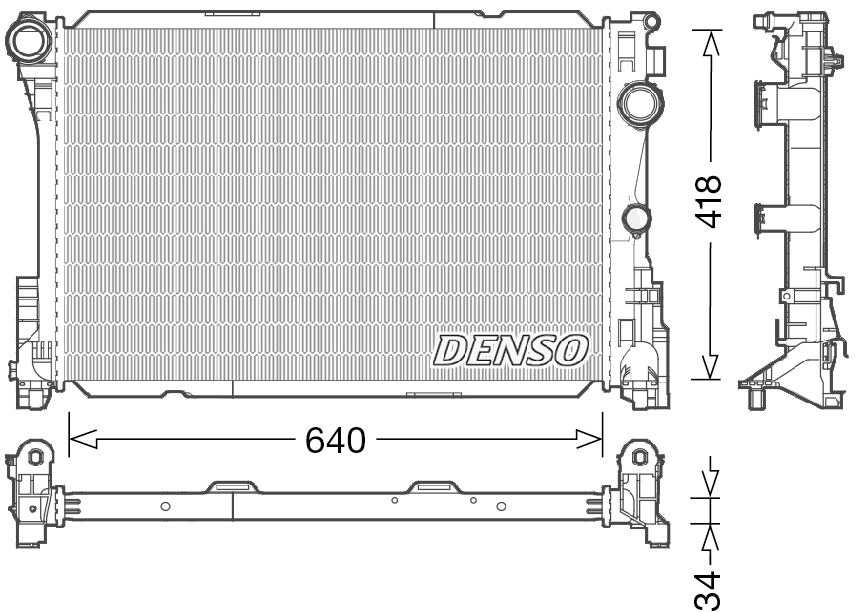 Radiator, engine cooling (Manual / accessory auto. gearing)  Art. DRM17049