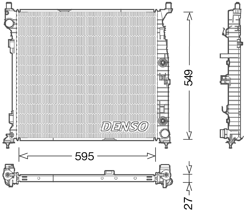 Radiator, engine cooling  Art. DRM17055