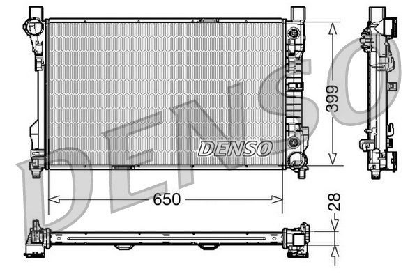 Radiator, engine cooling  Art. DRM17079