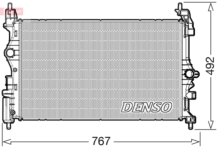 Radiator, engine cooling  Art. DRM20019