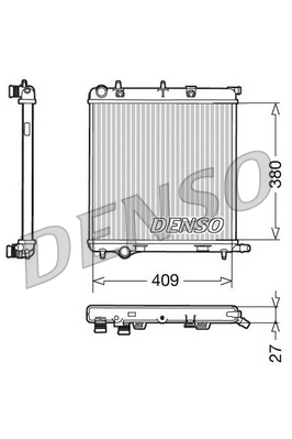 Radiator, engine cooling  Art. DRM21026