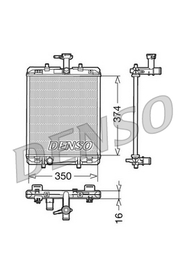 Radiator, engine cooling  Art. DRM21602