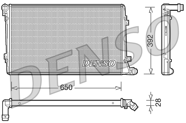 Radiator, engine cooling  Art. DRM32019