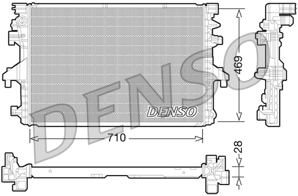 Radiator, engine cooling  Art. DRM32038