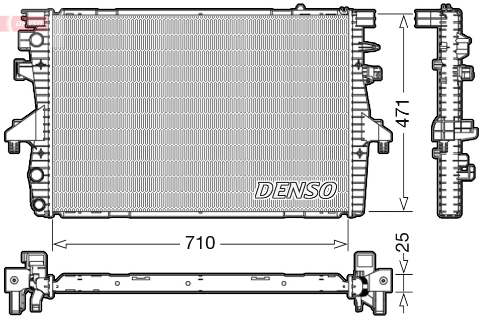 Radiator, engine cooling  Art. DRM32039