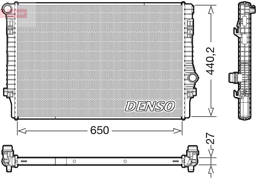 Radiator, engine cooling (34)  Art. DRM32049