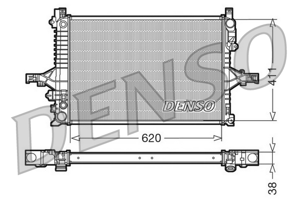 Radiator, engine cooling  Art. DRM33066