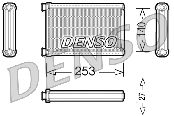 Heat Exchanger, interior heating  Art. DRR05005