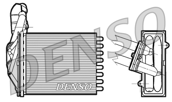 Heat Exchanger, interior heating  Art. DRR09042