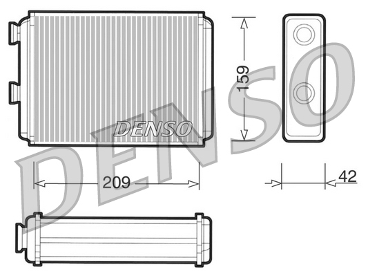 Heat Exchanger, interior heating  Art. DRR09070