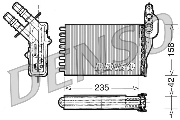 Heat Exchanger, interior heating  Art. DRR23001