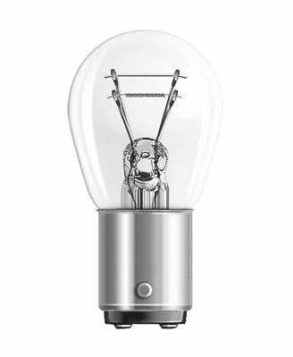 Bulbs Filament bulb, sumo/tail light P21/4W, BAZ15D, 12 V, 21W (Back, Back)  Art. 7225