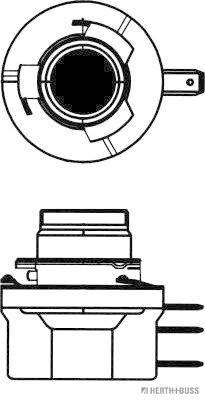 Bulbs Bulb, high beam H15, PGJ23T-1, 12 V, 55W (H15)  Art. 89901335