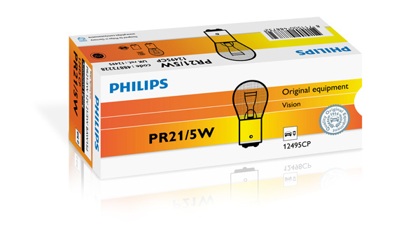 Bulbs Filament bulb, rear fog light PR21/5W, BAW15D, 12 V, 21W (12)  Art. 12495CP