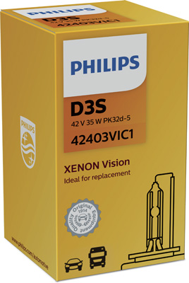 Bulbs XENON Bulb, Headlight D3S, PK32D-5, 42 V, 35W (D3S (gas discharge lamp))  Art. 42403VIC1