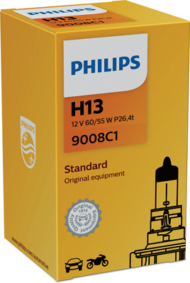Bulbs Bulb, high beam H13, P26.4T, 12 V, 60W (H13)  Art. 9008C1