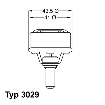 Thermostat, coolant (Front axle)  Art. 302989