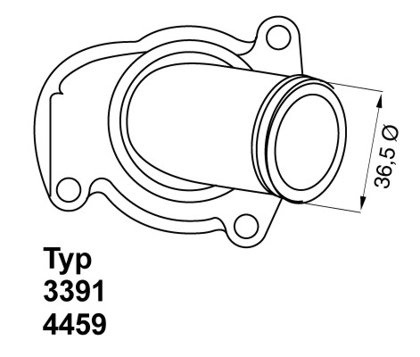 Thermostat, coolant (Back, right)  Art. 445992D