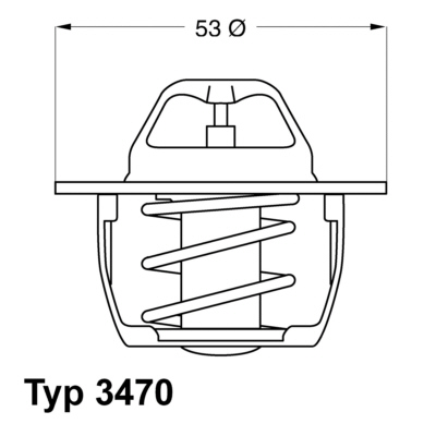 Thermostat, coolant (Front axle)  Art. 347089D50