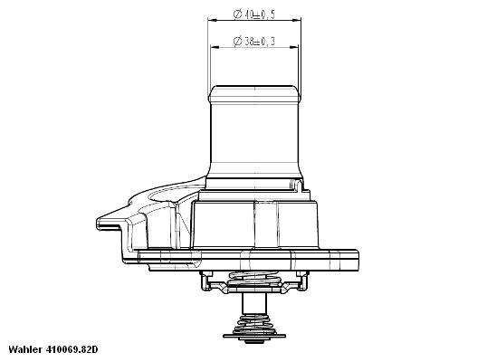 Thermostat, coolant (82)  Art. 41093782D