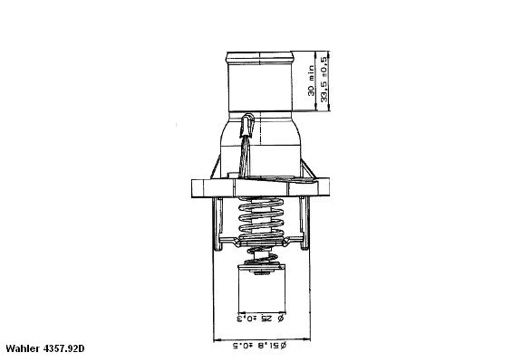 Thermostat, coolant (92)  Art. 435792D