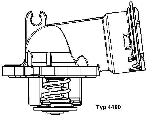 Thermostat, coolant (Inner)  Art. 449087D