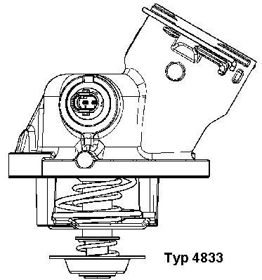 Thermostat, coolant (100)  Art. 4833100D