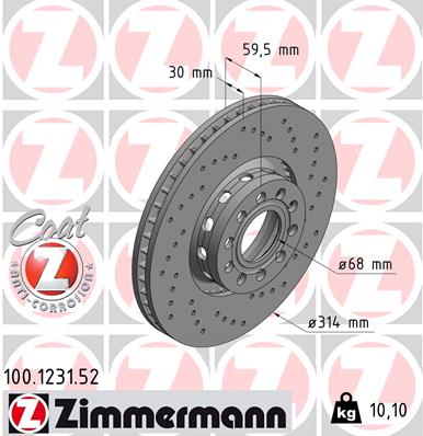 Brake Disc (Front axle)  Art. 100123152