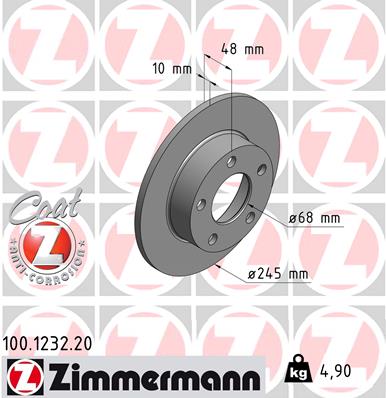 Brake Disc (Rear axle)  Art. 100123220